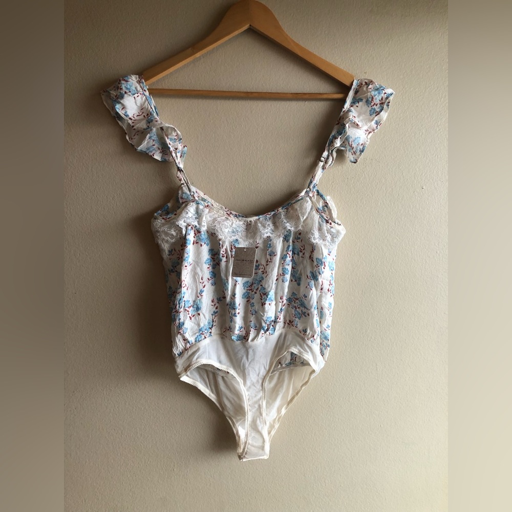 NEW Free People Take It Away Bodysuit in Ivory Combo Size XS - Picture 6 of 9